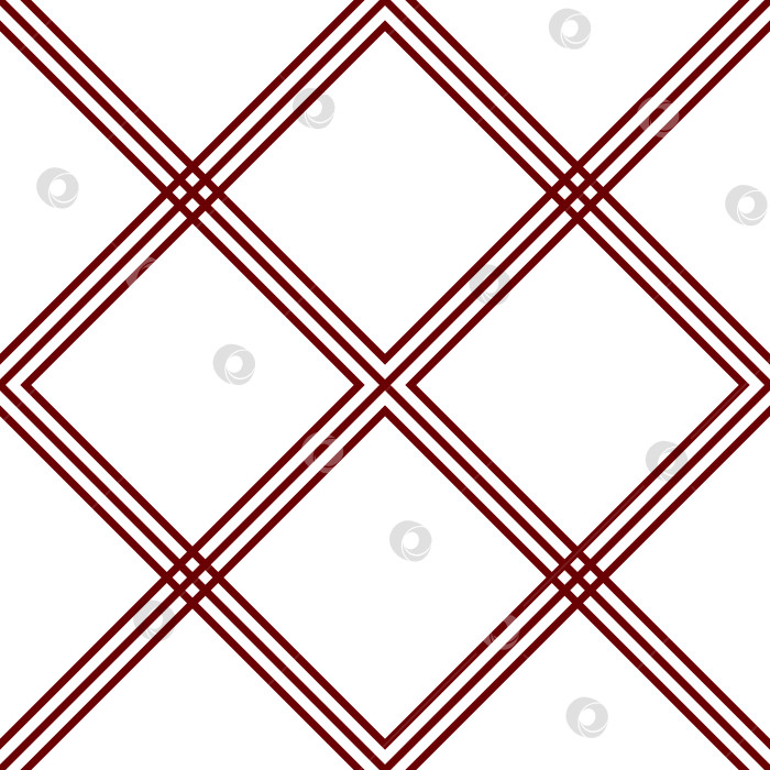 Скачать Бесшовный абстрактный геометрический клетчатый узор из бордовых линий фотосток Ozero