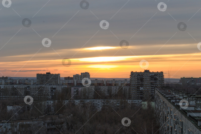 Скачать Панорамный вид на жилые кварталы города Тольятти фотосток Ozero