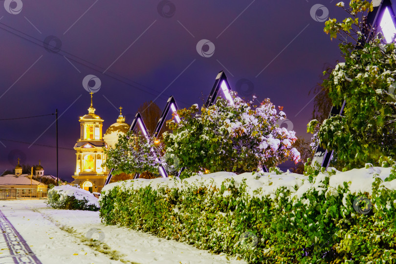 Скачать Городской пейзаж после снегопада. г. Воронеж фотосток Ozero