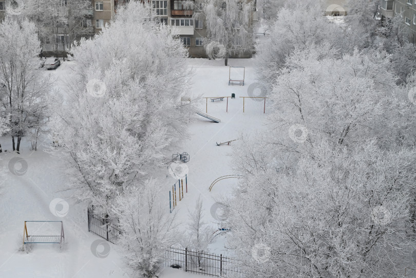 Скачать зимний лес в мороз, дом в зимнем лесу, морозный день фотосток Ozero