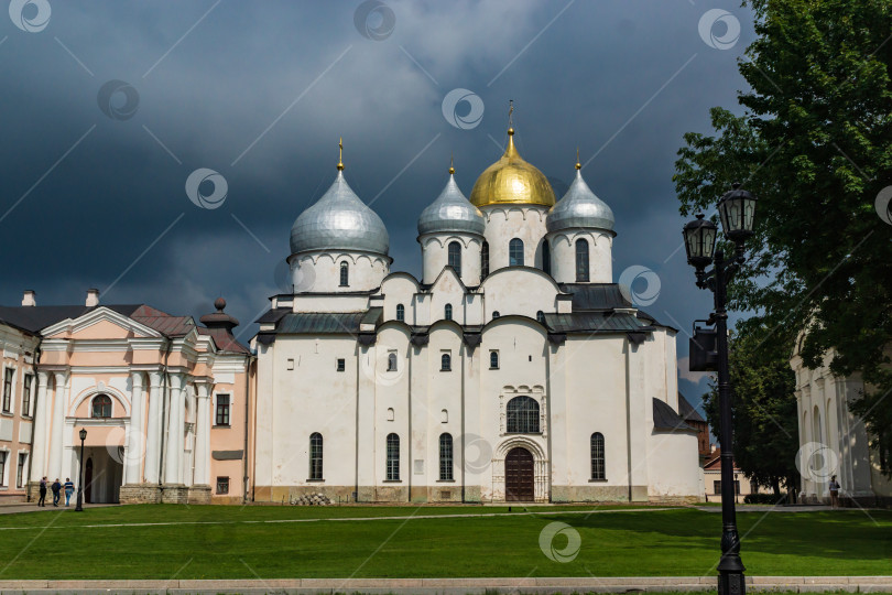 Скачать Великий Новгород, Россия, Софийский кафедральный собор фотосток Ozero