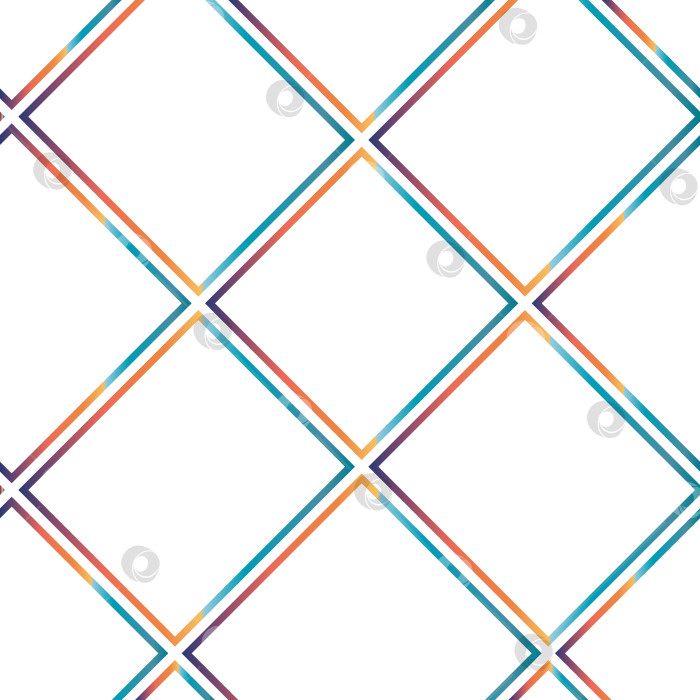 Скачать Роскошный градиентный геометрический бесшовный узор с прямоугольниками разного размера для фона, дизайна, обоев, листовок, шаблонов, обложек фотосток Ozero