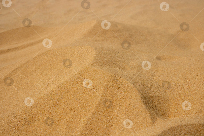 Скачать Песчаные насыпи на пляже.Пустынные дюны. крупным планом песчаный узор пляжа летом фотосток Ozero