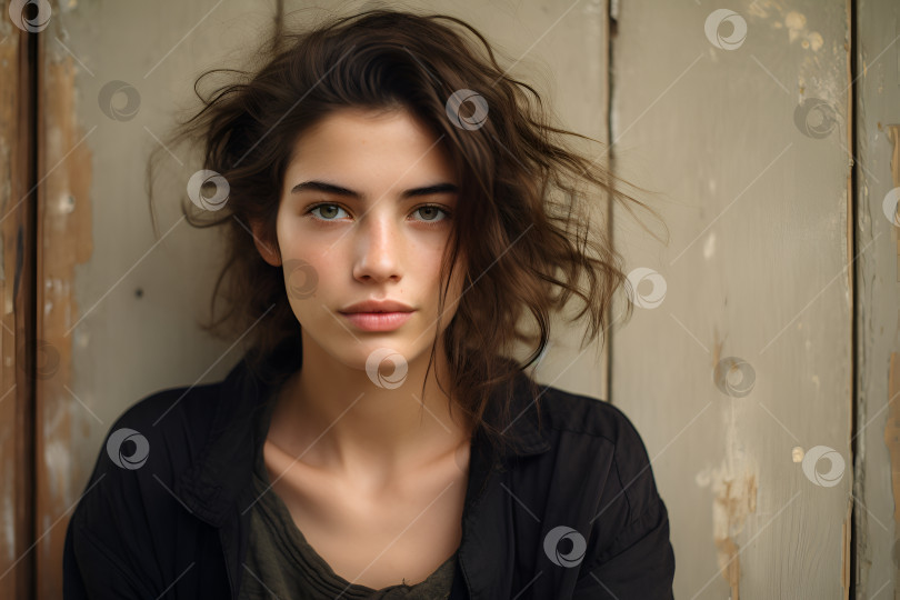 Скачать Расслабленное и непринужденное выражение лица европейской женщины фотосток Ozero