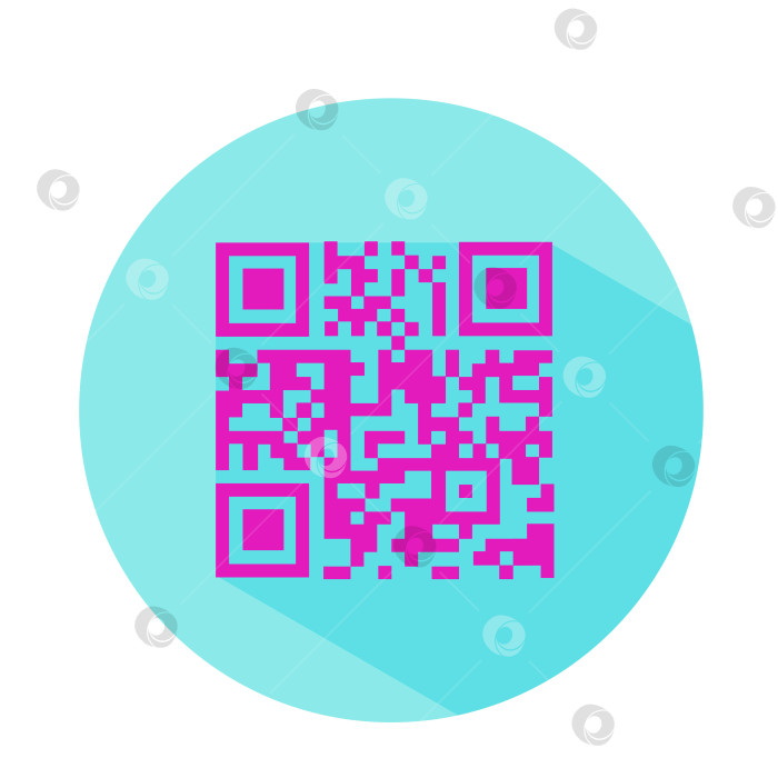 Скачать Иконка, логотип несуществующего QR кода фотосток Ozero