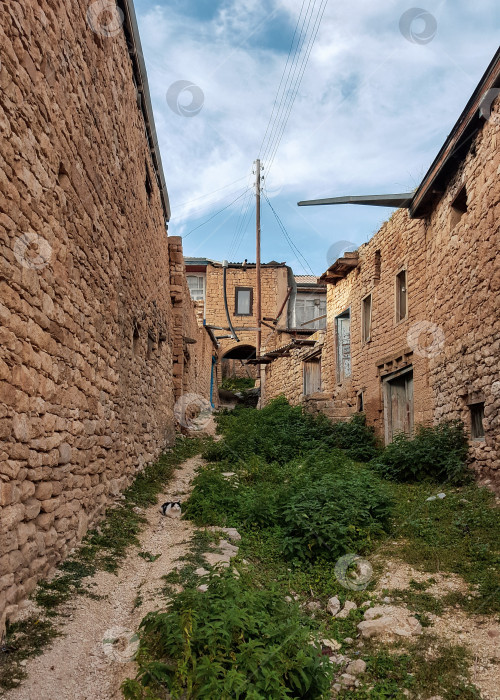 Скачать Улица в горном селе Балхар, Дагестан фотосток Ozero