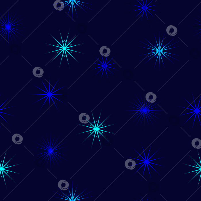 Скачать Бесшовный рождественский темно-синий фон со снежинками фотосток Ozero