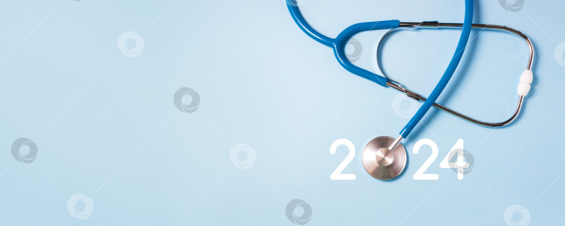 Скачать Медицинский Новый 2024 год. Баннер фотосток Ozero