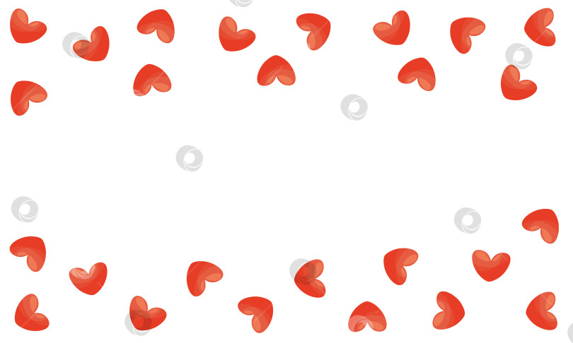 Скачать Рамка из сердечек. Прямоугольный шаблон сердечек, виньетка из розовых сердечек. Изолированный элемент дизайна на день Святого Валентина. Векторная плоская иллюстрация для поздравительной открытки, баннера, дизайна социальных сетей. фотосток Ozero