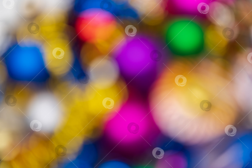 Скачать Не в фокусе креативные рождественские праздничные украшения, абстрактный размытый фоновый эффект боке фотосток Ozero