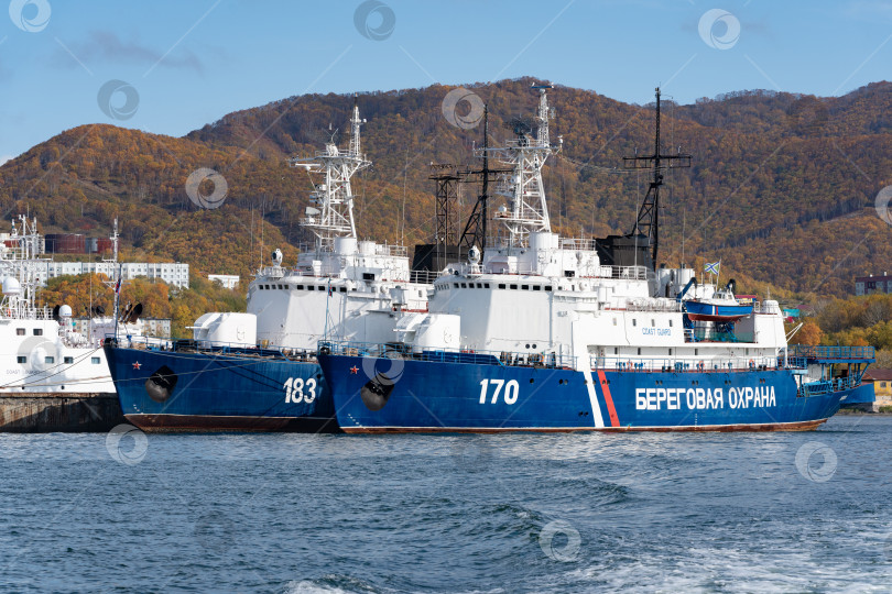 Скачать Военные корабли береговой охраны Пограничной службы Федеральной службы безопасности Российской Федерации фотосток Ozero
