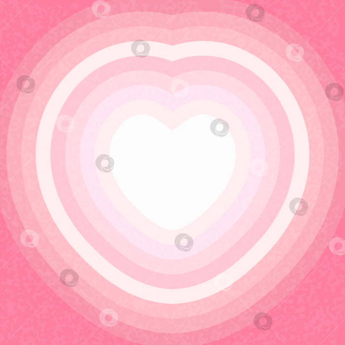 Скачать Фон из розовых сердечек-туннелей. День святого Валентина, романтичный милый дизайн. фотосток Ozero