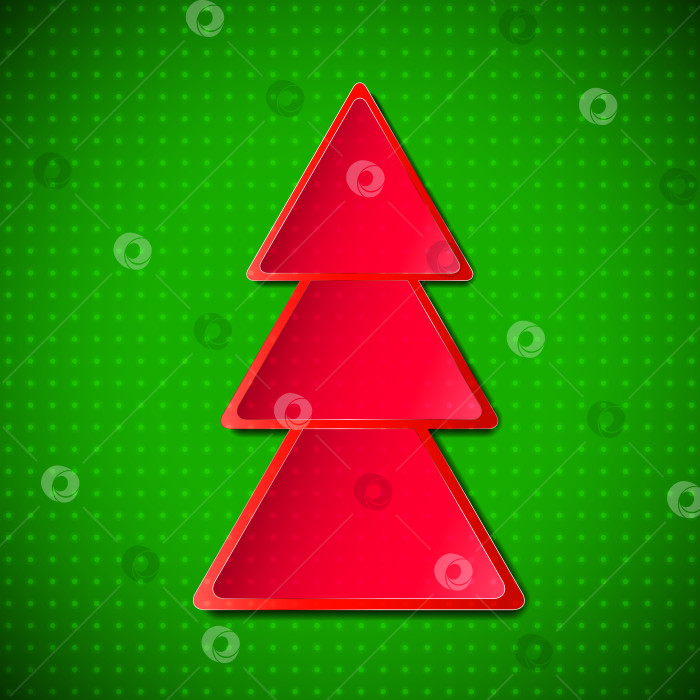 Скачать Красная рождественская елка фотосток Ozero