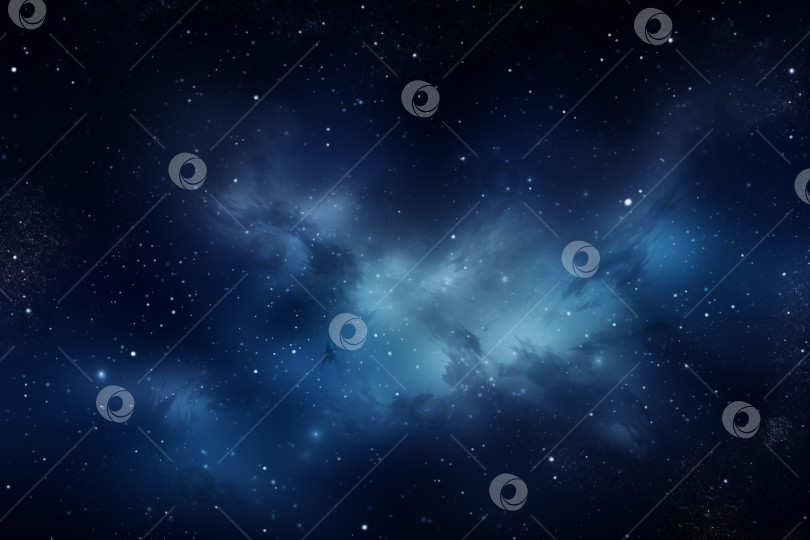 Скачать космический звездный фон, черное звездное небо с красивой туманностью фотосток Ozero