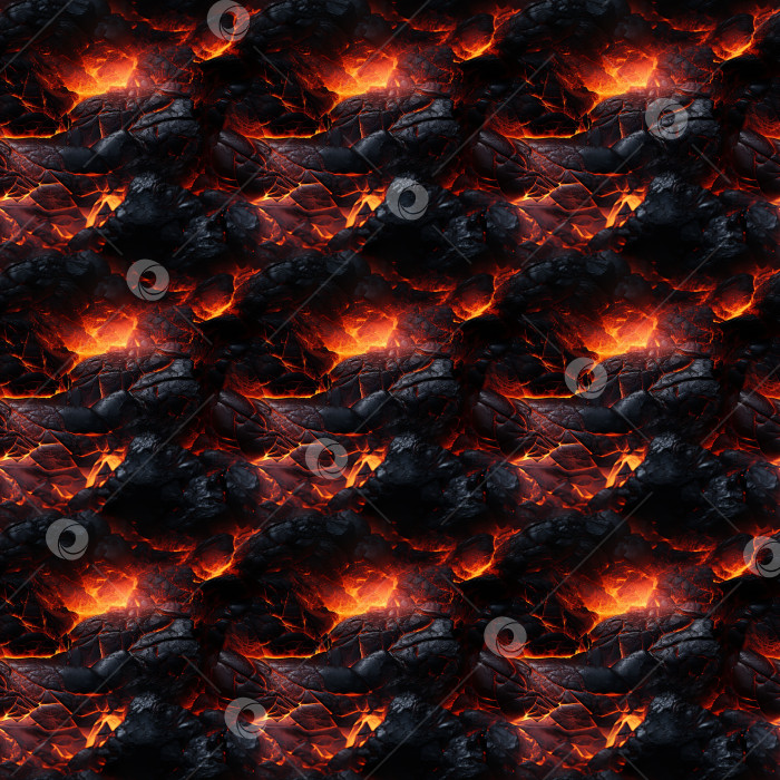 Скачать бесшовная текстура горячей охлажденной вулканической лавы фотосток Ozero