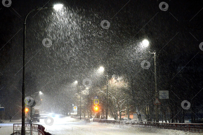 Скачать Метель в городе Кандалакша фотосток Ozero