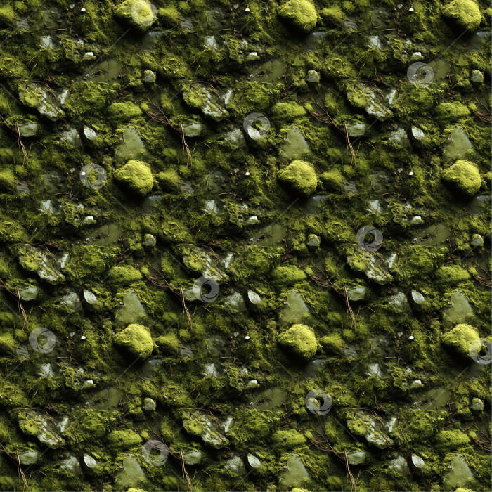 Скачать бесшовный фон из мха, текстура поверхности замшелого камня фотосток Ozero