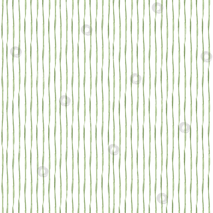 Скачать Зеленый полосатый фон. Абстрактный бесшовный узор из карандашных линий. Нарисован от руки на белом фоне. Для оформления фонов, упаковки, ежедневников, записных книжек фотосток Ozero