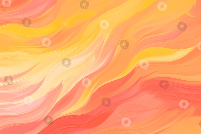 Скачать Нарисуйте мазки пастельными желто-красными тонами, напоминающими языки пламени. абстрактный фон. Цвет года, персиковый пушок фотосток Ozero