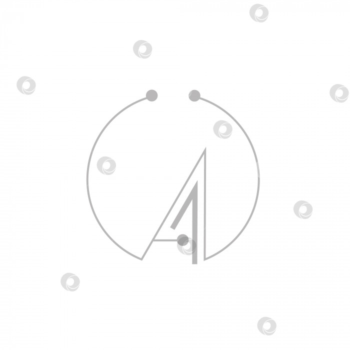 Скачать Векторный логотип магазина электроники, микроэлектроники и электронного оборудования A1, выделенный на белом фоне. Разработка дизайна логотипа, коммуникации, сигнала, проводника тока. фотосток Ozero