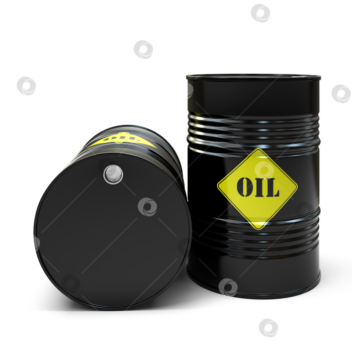 Скачать Черная нефтяная бочка, изолированная на белом фоне фотосток Ozero