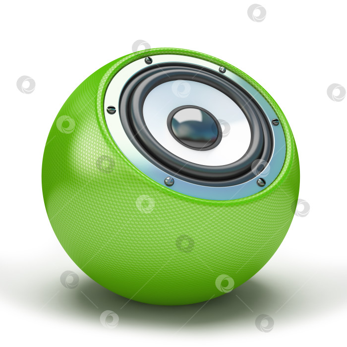 Скачать Green sphere speaker фотосток Ozero