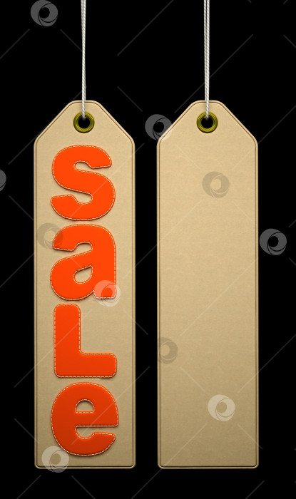 Скачать Этикетка с оранжевым словом "Распродажа" на черном фоне фотосток Ozero