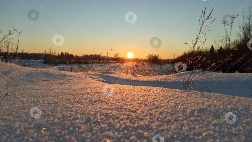 Скачать Закат фотосток Ozero