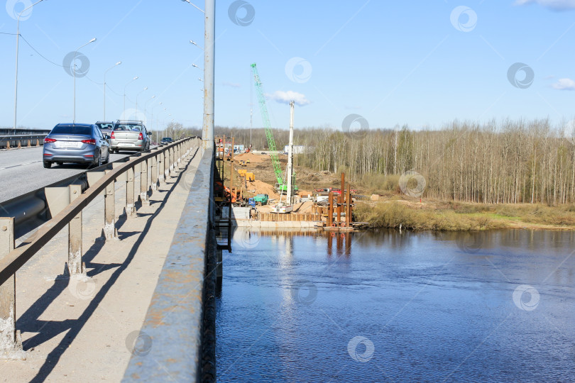 Скачать Начало строительства нового моста. фотосток Ozero