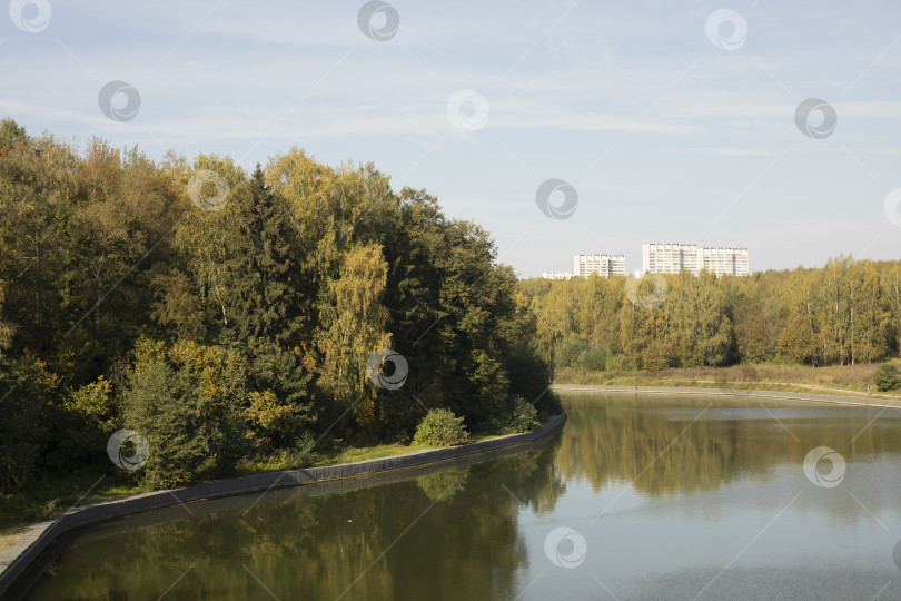 Скачать Озеро в Праке. Пруд в городе. фотосток Ozero