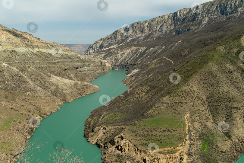 Скачать Дагестан. Сулакский каньон. Изумрудная вода фотосток Ozero