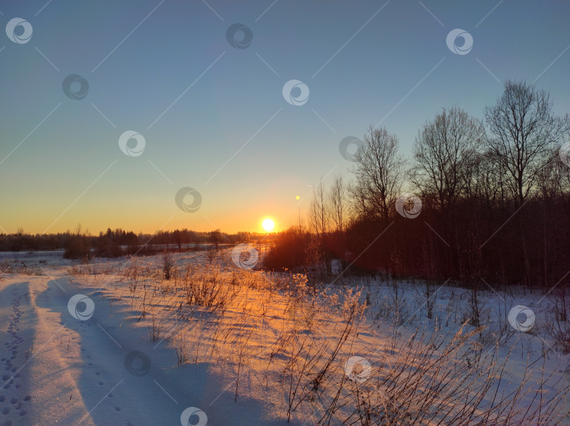 Скачать закат фотосток Ozero