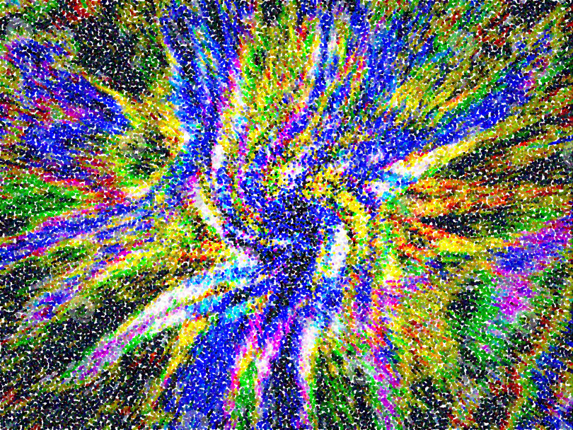 Скачать Волновой абстрактный фон из разноцветных маленьких кругов. фотосток Ozero