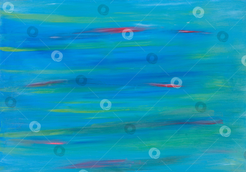 Скачать Абстрактная иллюстрация, написанная маслом в синюю полоску фотосток Ozero