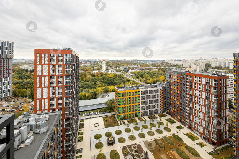 Скачать Новый жилой комплекс в районе Кутузовского проспекта Москвы. фотосток Ozero