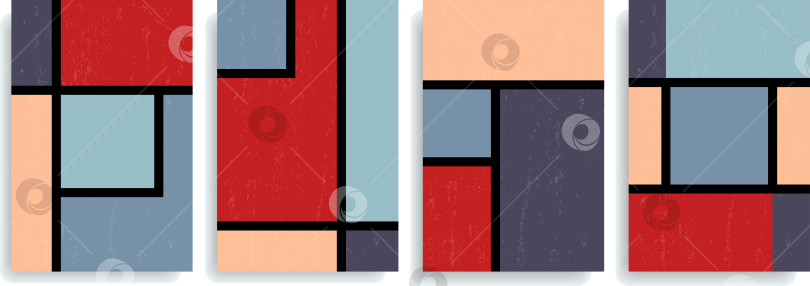 Скачать Набор геометрических плакатов в минималистском дизайне. фотосток Ozero