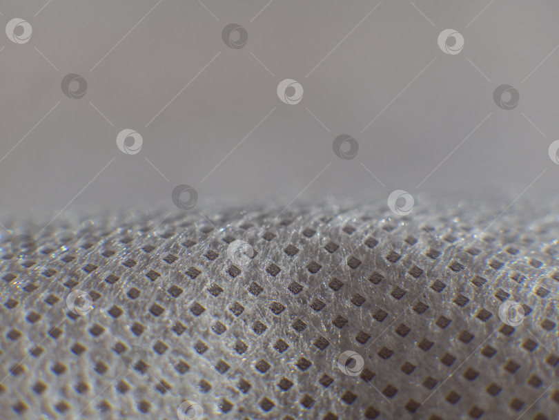 Скачать Серо-белая синтетическая ткань Глянцевый материал Текстиль Размытие макрофона фотосток Ozero