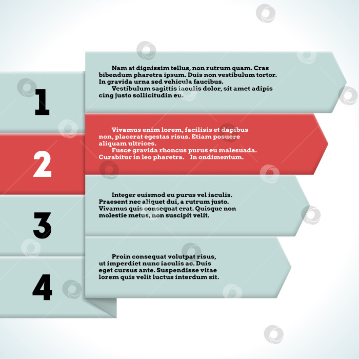 Скачать Инфографика со световыми ленточными указателями фотосток Ozero