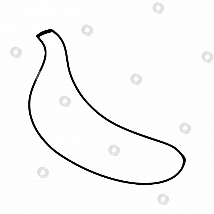 Скачать Книжка-раскраска с бананами для детей. Банан в стиле дудл. фотосток Ozero