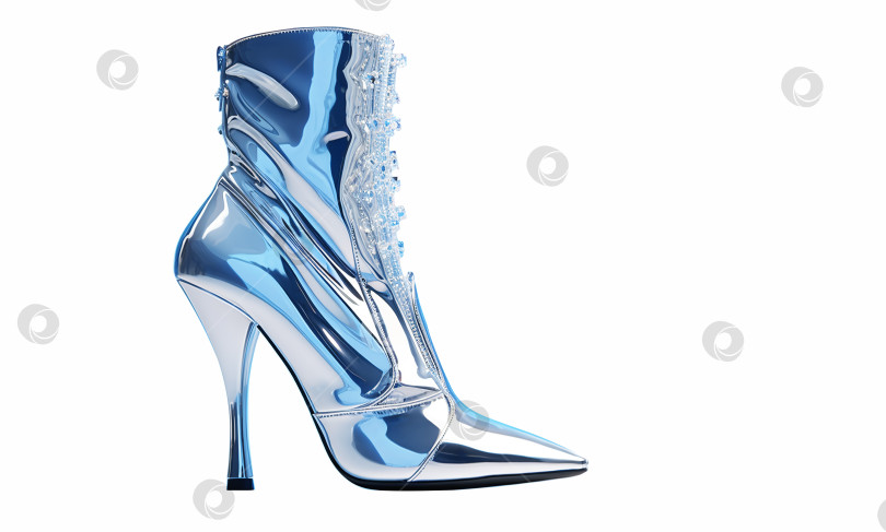 Скачать Иллюстрация классической женской обуви, туфель на высоком каблуке, сгенерированная искусственным интеллектом фотосток Ozero