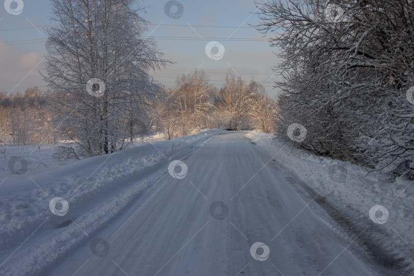 Скачать зимняя дорога фотосток Ozero