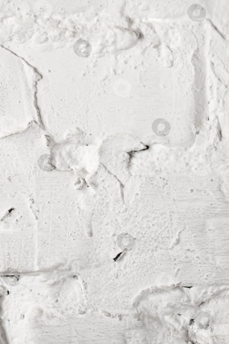 Скачать Белая старая кирпичная стена, фон или текстура фотосток Ozero