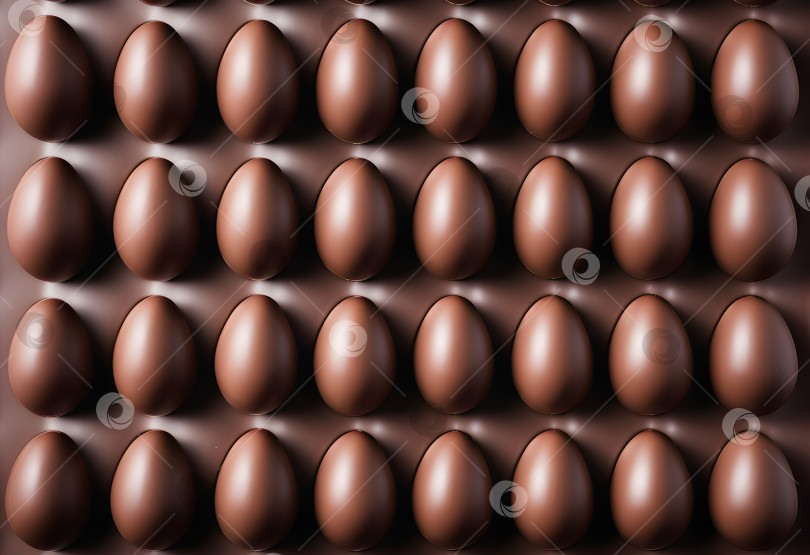 Скачать фон с рисунком шоколадных яиц в виде лепешки фотосток Ozero