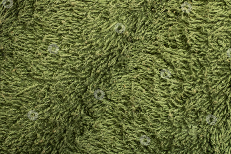 Скачать Зеленая ткань с ворсом крупным планом, фоном или текстурой фотосток Ozero