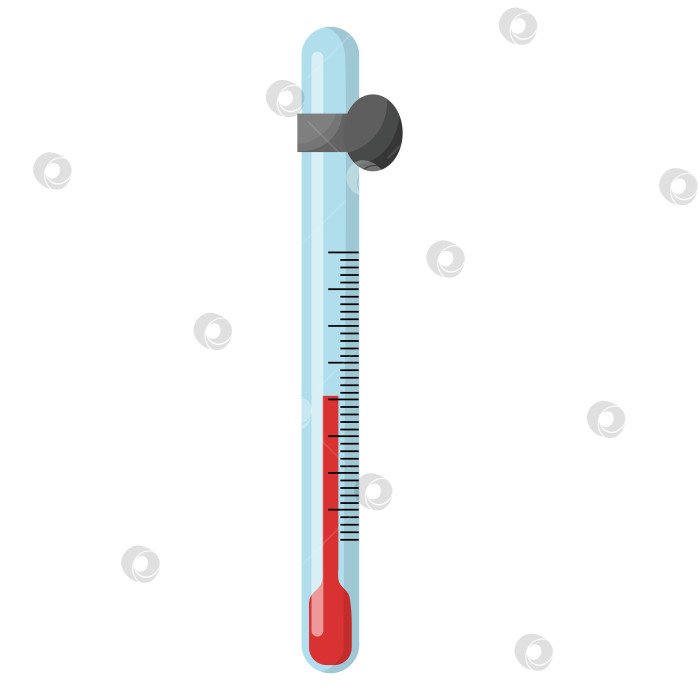 Скачать термометр для измерения температуры, термометр для аквариума. вектор, выделенный на белом фоне фотосток Ozero