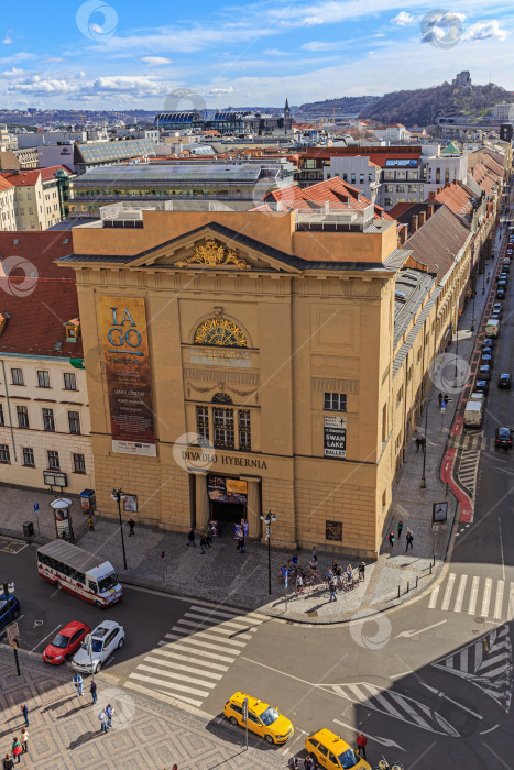 Скачать Дивадло Хиберния, театр Хиберния, здание репертуарного театра на месте бывшего ирландского францисканского монастыря 17 века фотосток Ozero