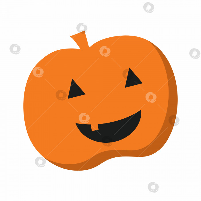 Скачать Векторный значок тыквы. иллюстрация к празднику Хэллоуин 31 октября. фотосток Ozero