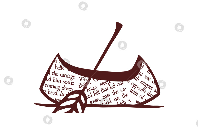 Скачать Шаблон логотипа издательства бумажная лодка фотосток Ozero