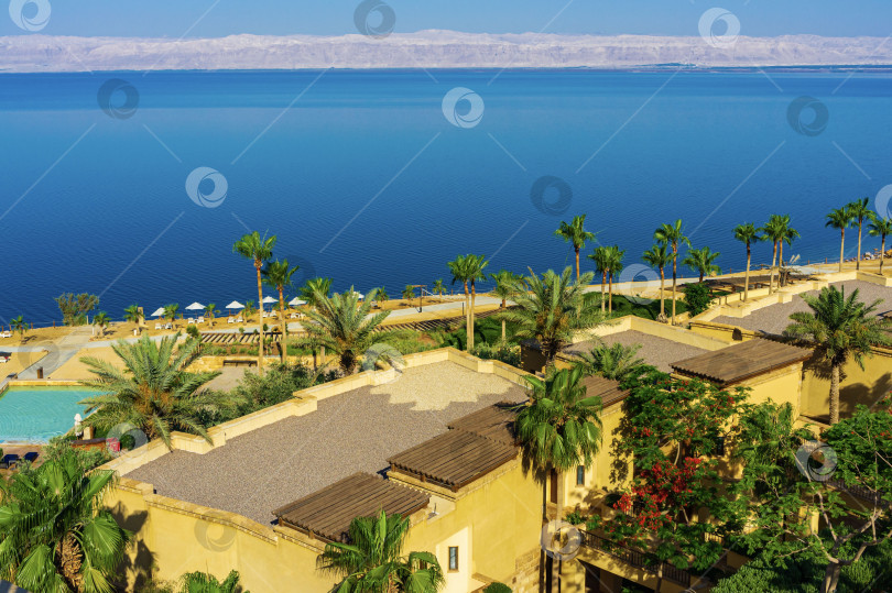 Скачать Винтажные фотографии из архива. Отель расположен на берегу Мертвого моря. Огромное количество редких растений вокруг бассейнов создают ощущение комфортного и расслабляющего отдыха. фотосток Ozero
