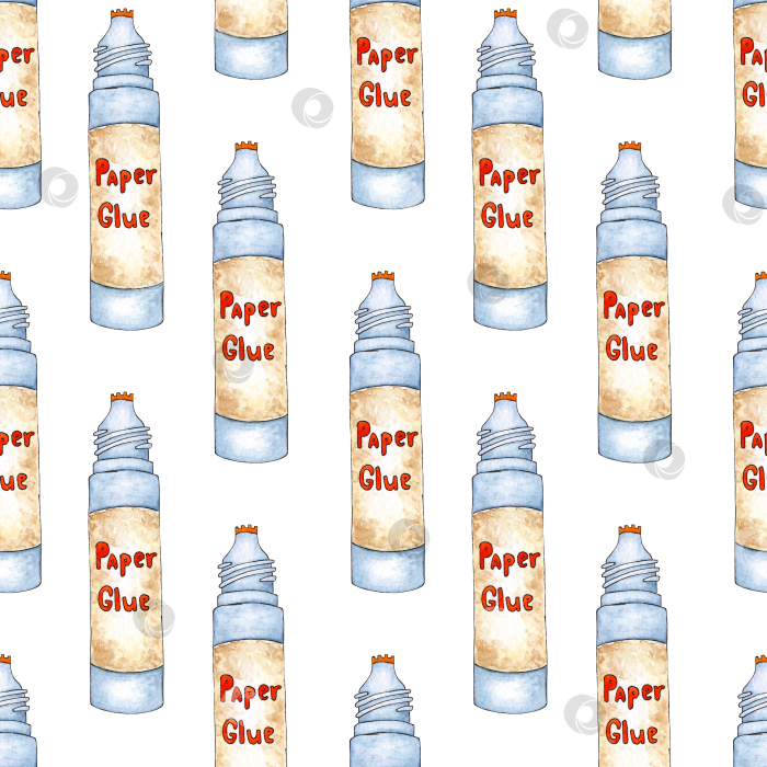 Скачать Узор канцелярский клей для бумаги акварельный фотосток Ozero